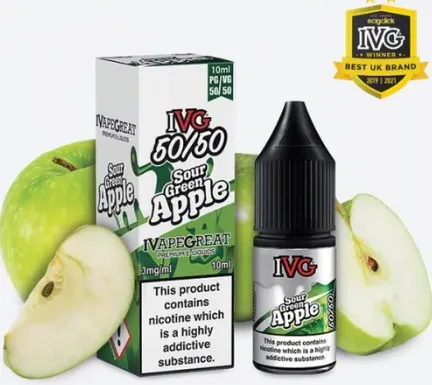 IVG Nic salt Sour Green Apple 20mg