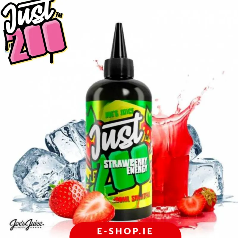 Strawberry Energy Just 200ml by Joes vape juice
