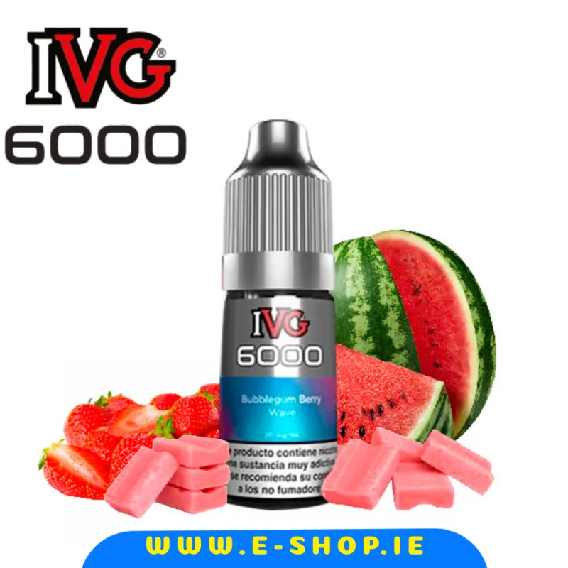 IVG 6000 Bubblegum Berry Wave Nic Salt