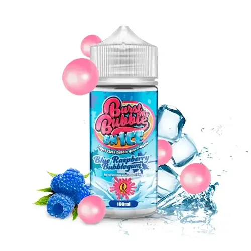 100ml Blue raspberry Bubblegum on ice by Burst my Bubble