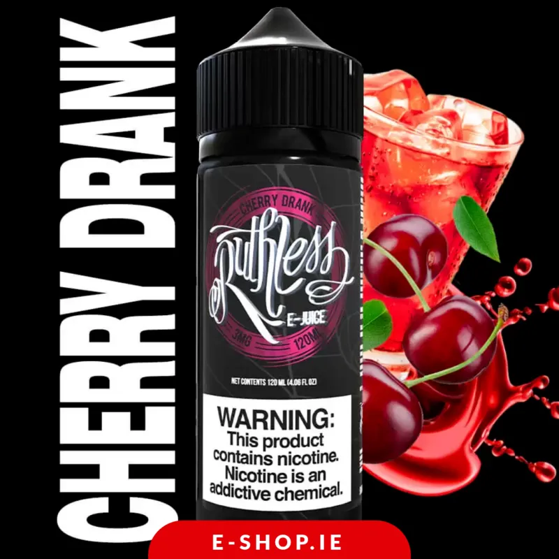 Cherry Drunk Shortfill E-Liquid by Ruthless