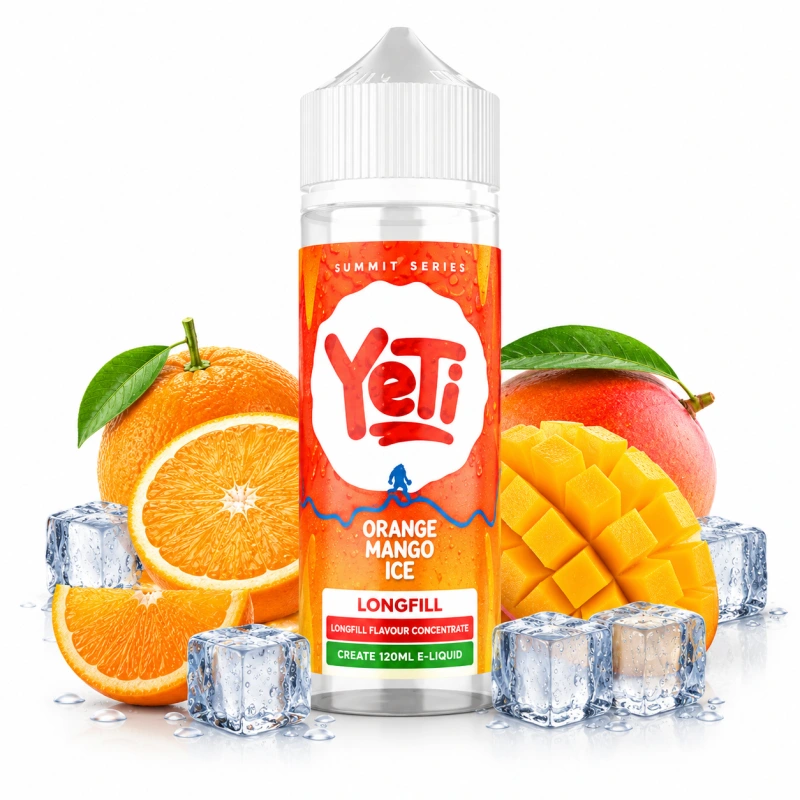 Yeti Orange Mango Ice Longfill 10ml (120ml Bottle)