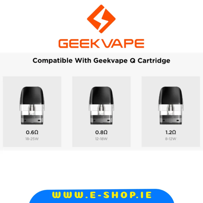 Geekvape Q Replacement Pod Cartridges 3pcs