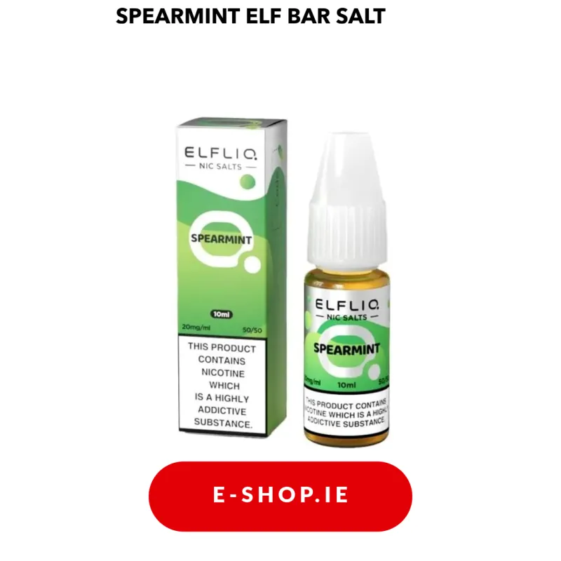 SPEARMINT NIC SALT E-LIQUID BY ELF BAR ELFLIQ
