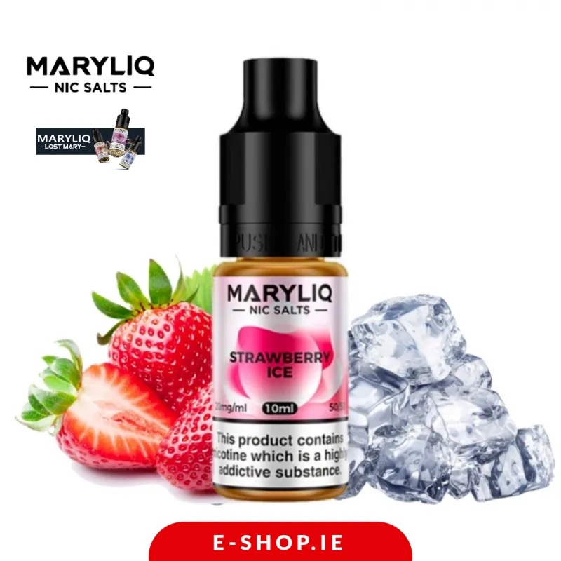 Lost Mary MaryLiq Strawberry Ice Nic Salt - Vape Ireland