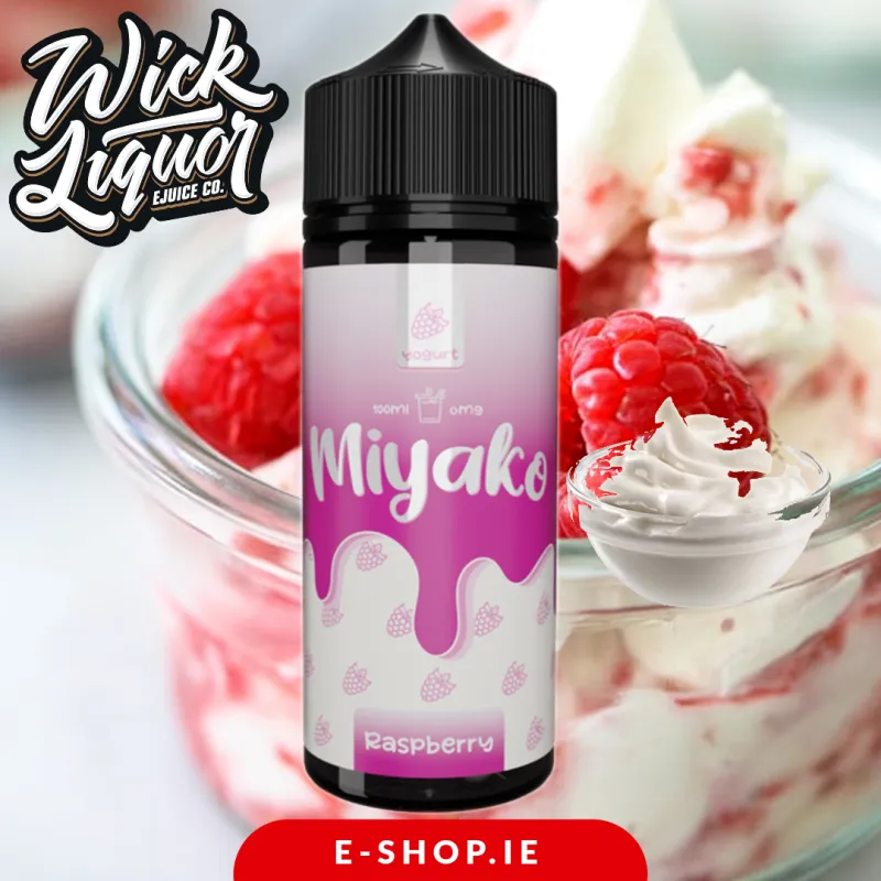 100 ml Raspberry E-liquid by Wick Liquor Kurimu Yoghurt