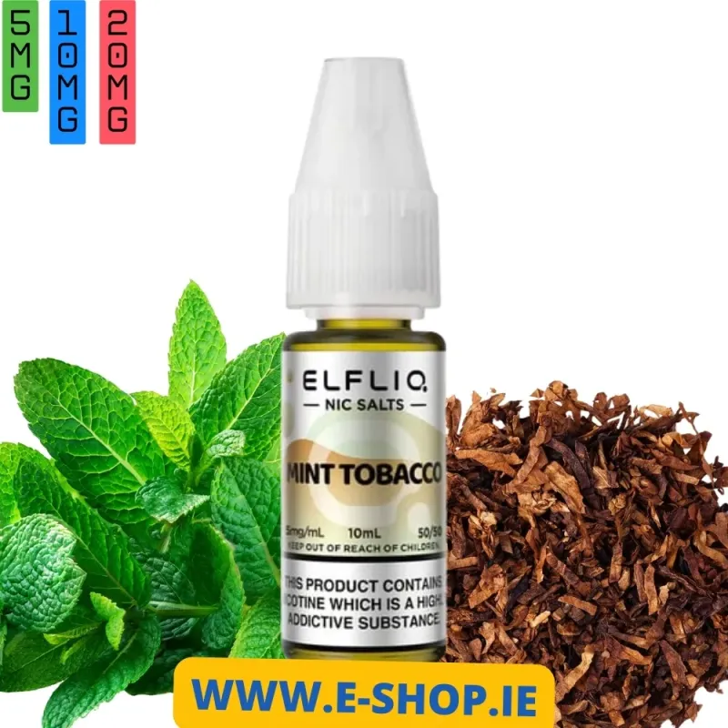 MINT TOBACCO ELFLIQ ELF BAR NIC SALT 1