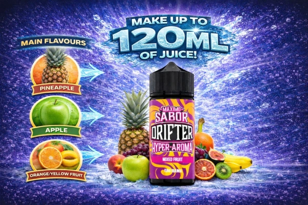 Drifter Hyper Mixed Fruit Longfill 10ml (120ml Bottle)