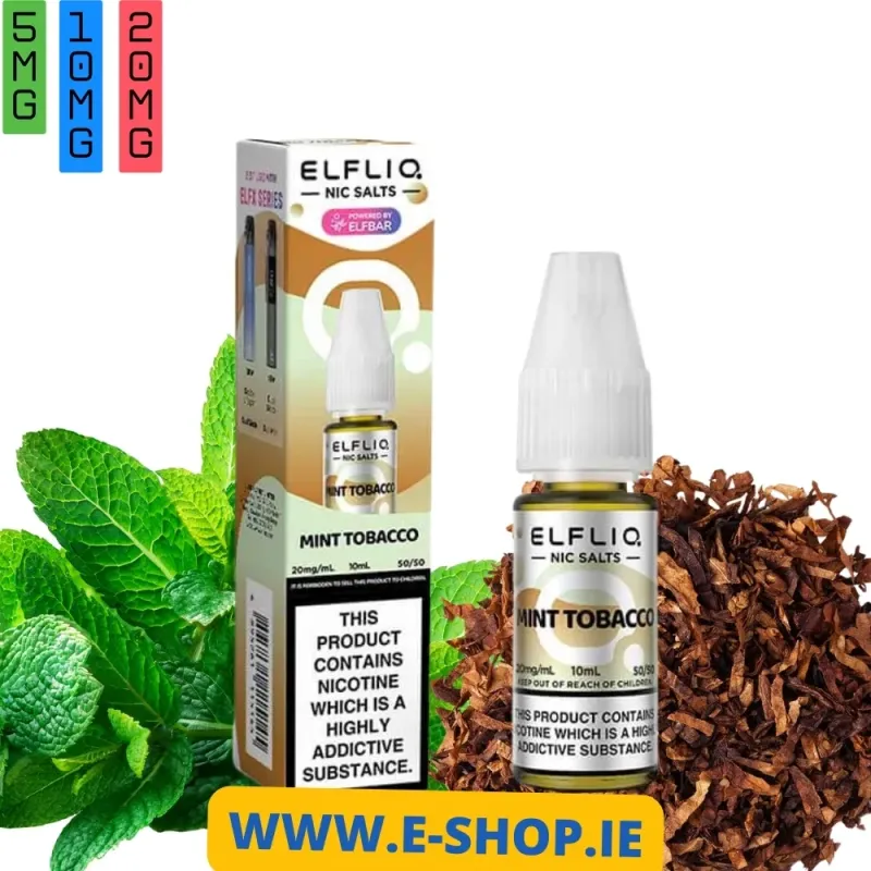 MINT TOBACCO ELFLIQ ELF BAR NIC SALT