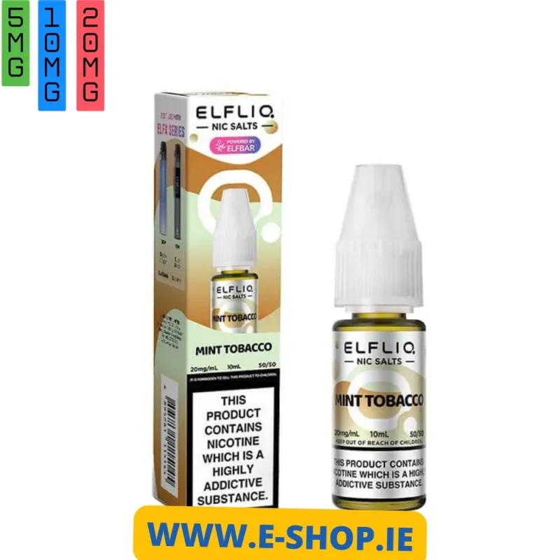 MINT TOBACCO ELFLIQ ELF BAR NIC SALT 2