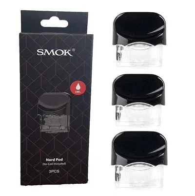 Smok Nord Replacements Pods, 3 pack (REGULAR COIL)