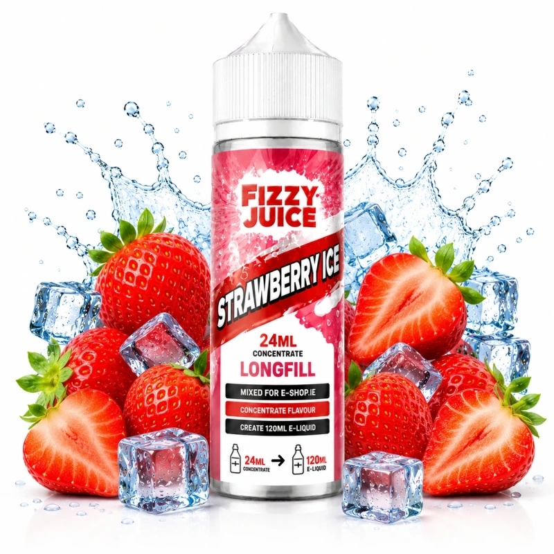 Fizzy Juice Strawberry Ice Longfill 24ml Ireland | 120ml Vape Juice