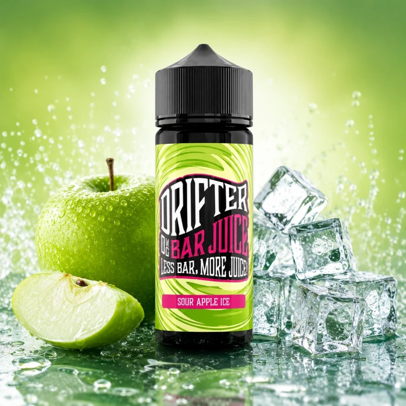 Drifter Hyper Sour Apple Ice Longfill 10ml (120ml Bottle)