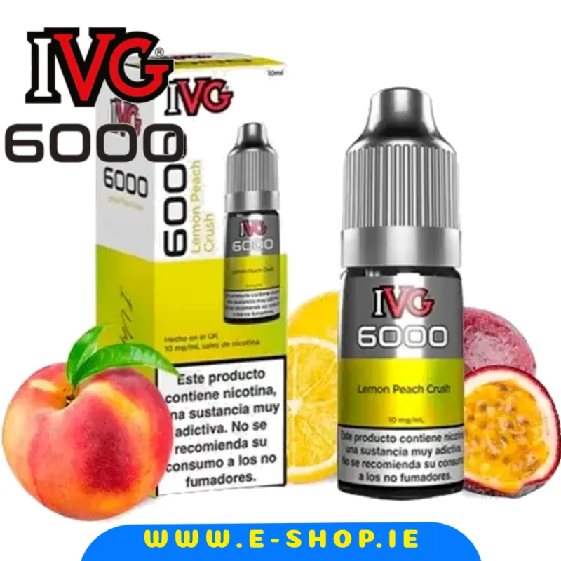 IVG 6000 Lemon Peach Crush Nic Salt