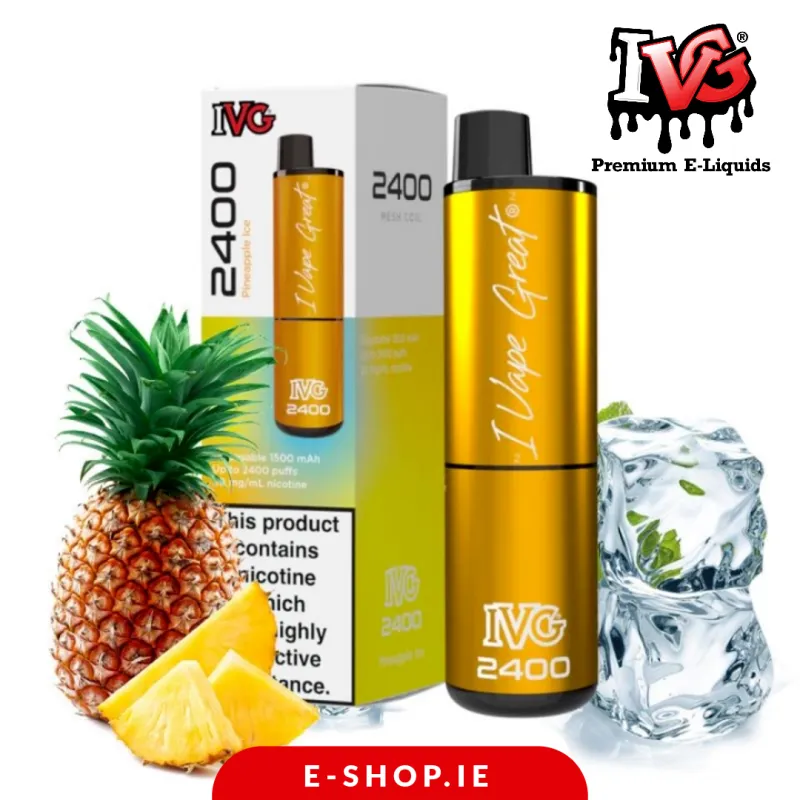 IVG 2400 Disposable Vape kit - Pineapple Ice - e-shop.ie