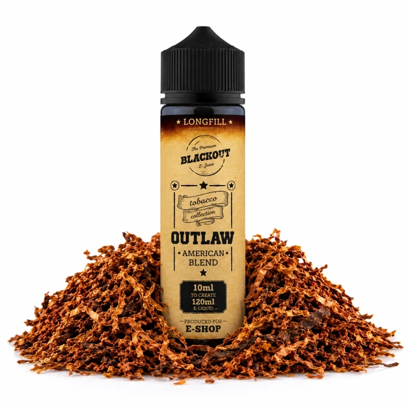 Blackout Outlaw American Blend Longfill Ireland | 10ml Concentrate in 120ml Bottle