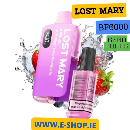 Blueberry sour Raspberry Lost Mary BM6000 Disposable Vape Kit