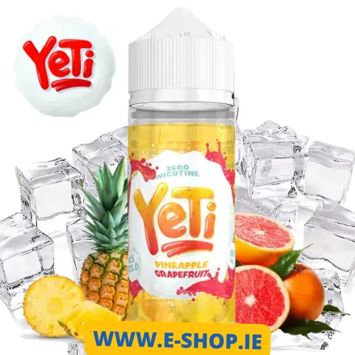 100ml Yeti Pineapple Grapefruit Ice Eliquid shortfill Ireland