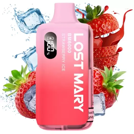 Strawberry Ice Lost Mary BM6000 Disposable Vape Kit 2