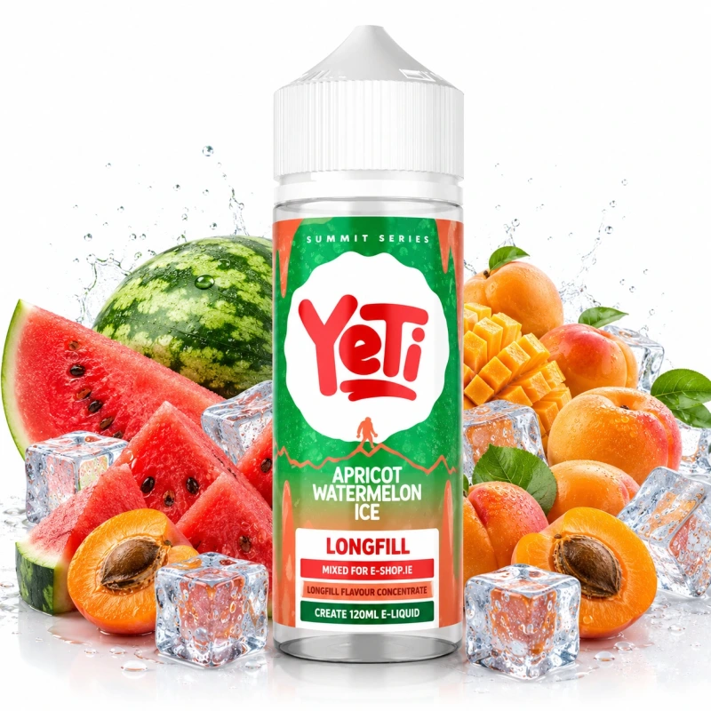 Yeti Apricot Watermelon Ice Longfill 10/120 Ireland | 120ml Vape Juice
