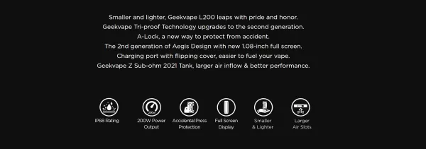 Geekvape Aegis Legend 2 Mod L200 IRELAND