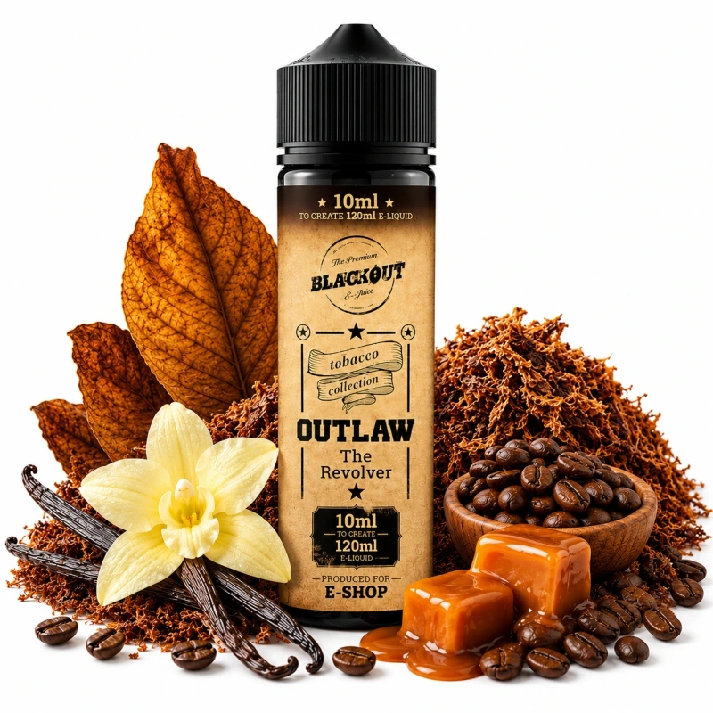 Blackout Outlaw The Revolver Longfill Ireland | Premium Tobacco Vape Longfill 120ml