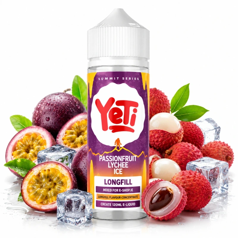 Yeti Passionfruit Lychee Ice Longfill 10/120 Ireland | 120ml Vape Juice