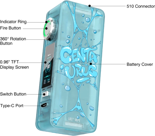 Lost Vape Centaurus N100 Vape Kit – Compact 100W Kit in Ireland 1