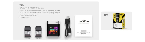 Uwell Caliburn G3 Pro Koko Pod Vape Kit 5
