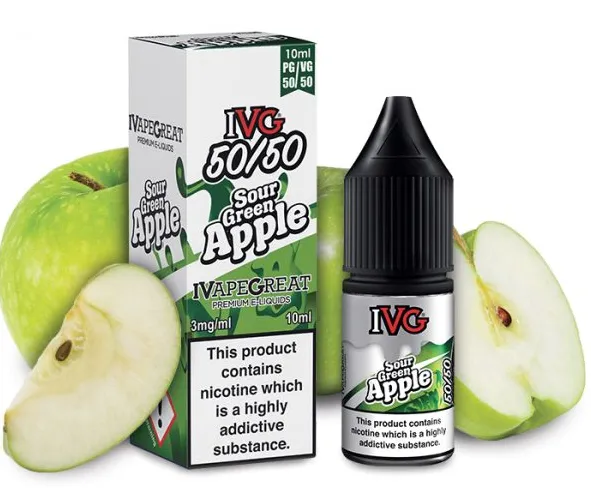 Sour Apple E-Liquid by IVG 10ml