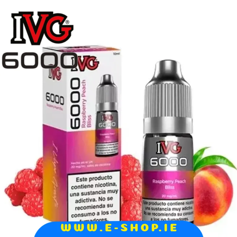 IVG 6000 Raspberry Peach Bliss Nic Salt