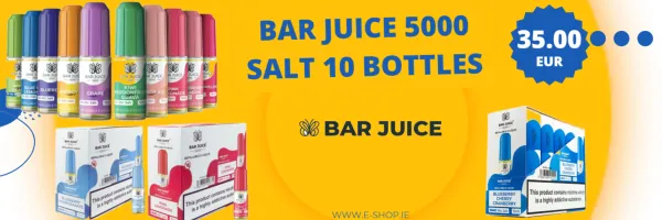 Bar Juice 5000 (5mg) - Nic Salt E-liquid Ireland Pack of 10