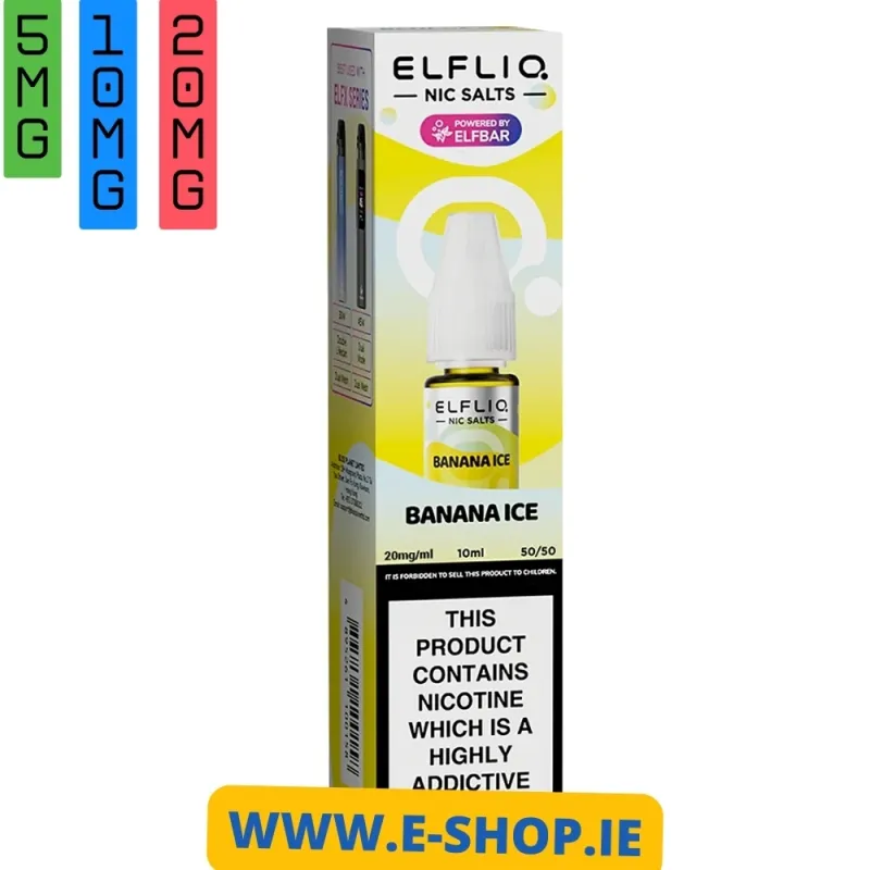 BANANA ICE NIC SALT E-LIQUID BY ELF BAR ELFLIQ 4