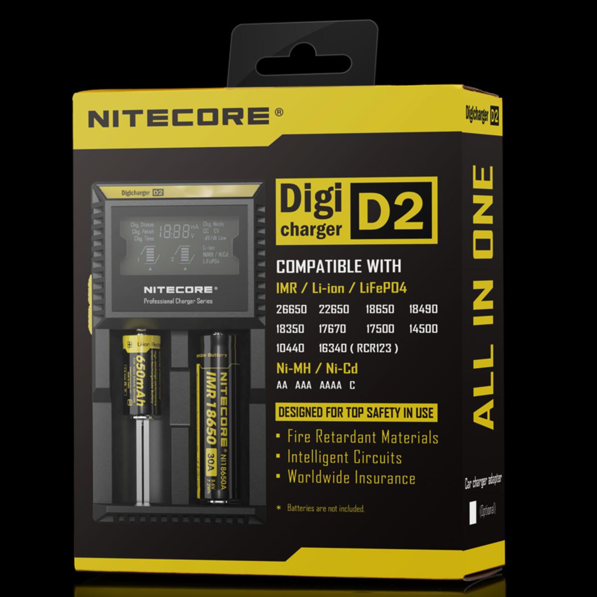 Nitecore D2 charger for 18650 batteries Ireland