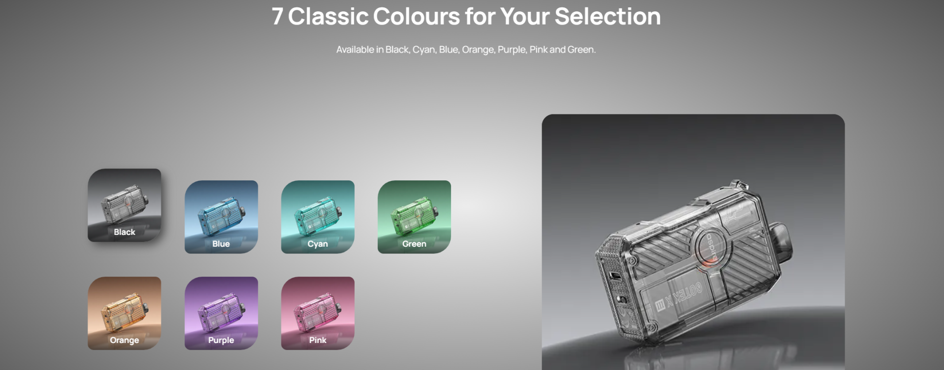 aspire gotek x3 ireland  choice of colors available to buy in Ireland