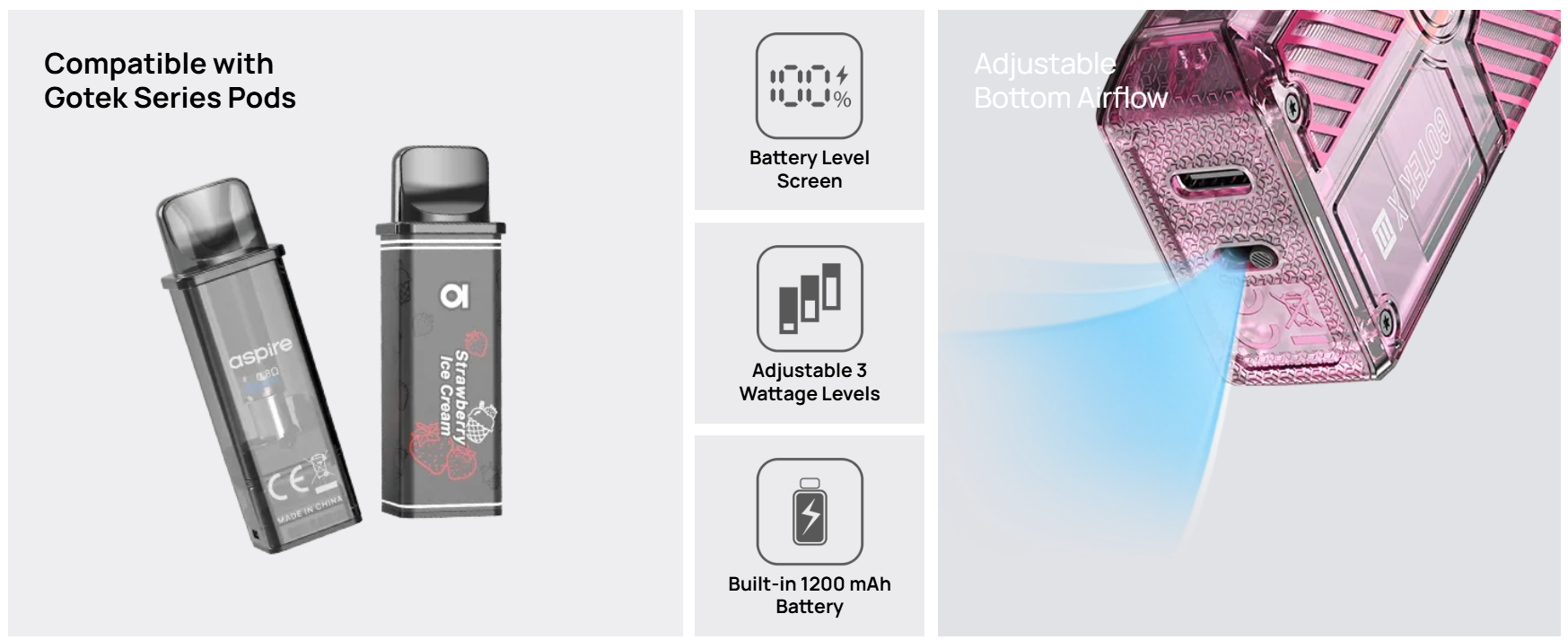 aspire gotek x3 kit banner ireland