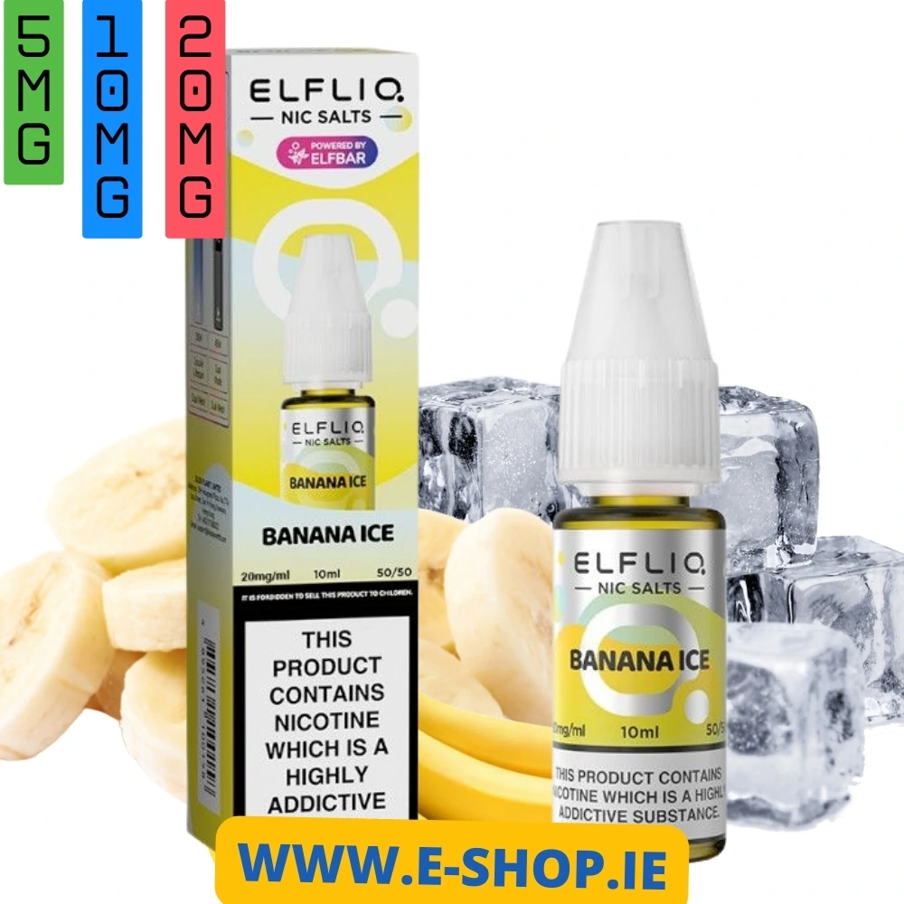 Banana Ice Elfliq Nic salt Ireland