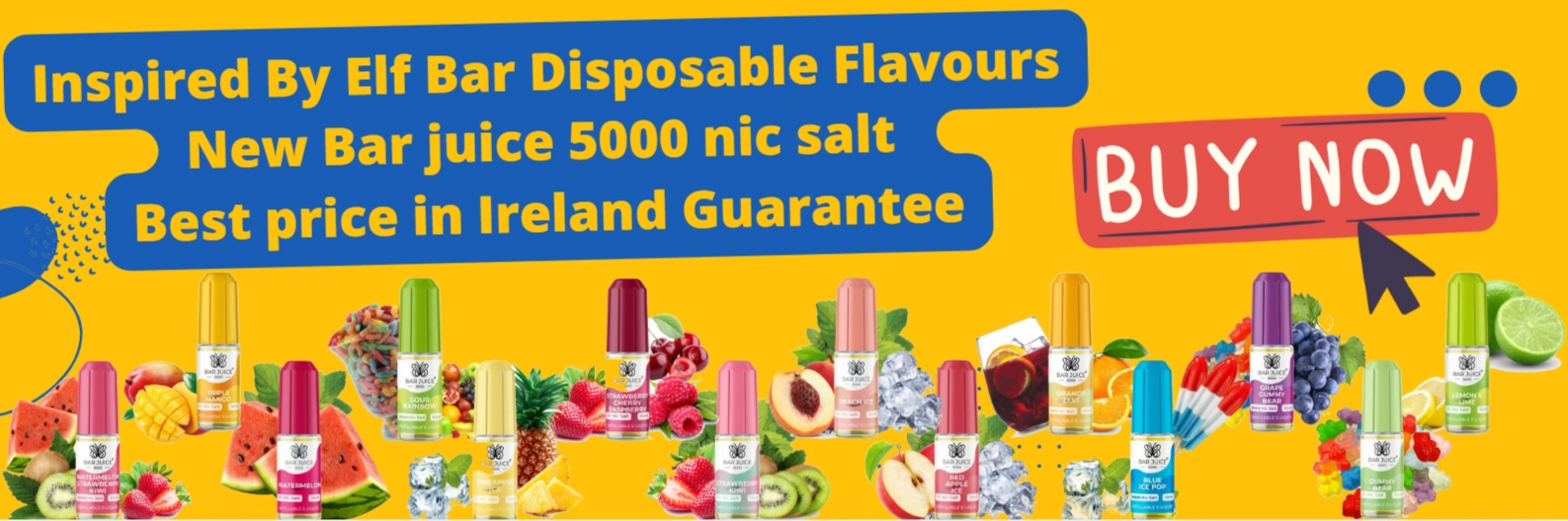 Bar Juice 5000 Nicotine salt E-liquid Ireland