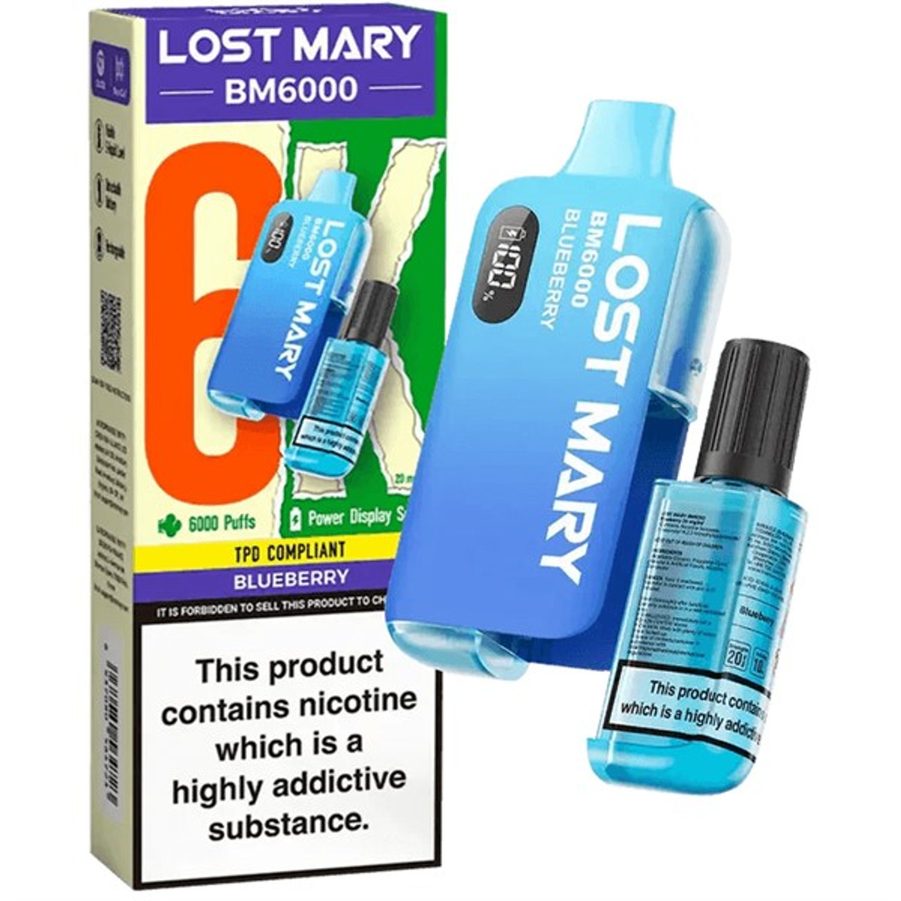 Blueberry_Lost_Mary_BM6000_Disposable_Vape Ireland