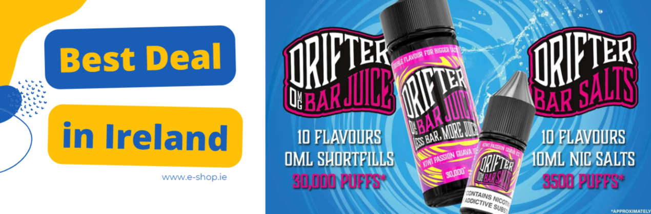 Drifter Bar Juice Shortfill E-Liquids - 100 ml - 2 for €30