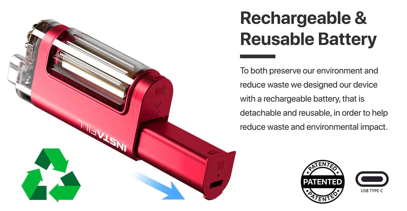 Instafill vape kit Ireland - Instafill rechargeable battery
