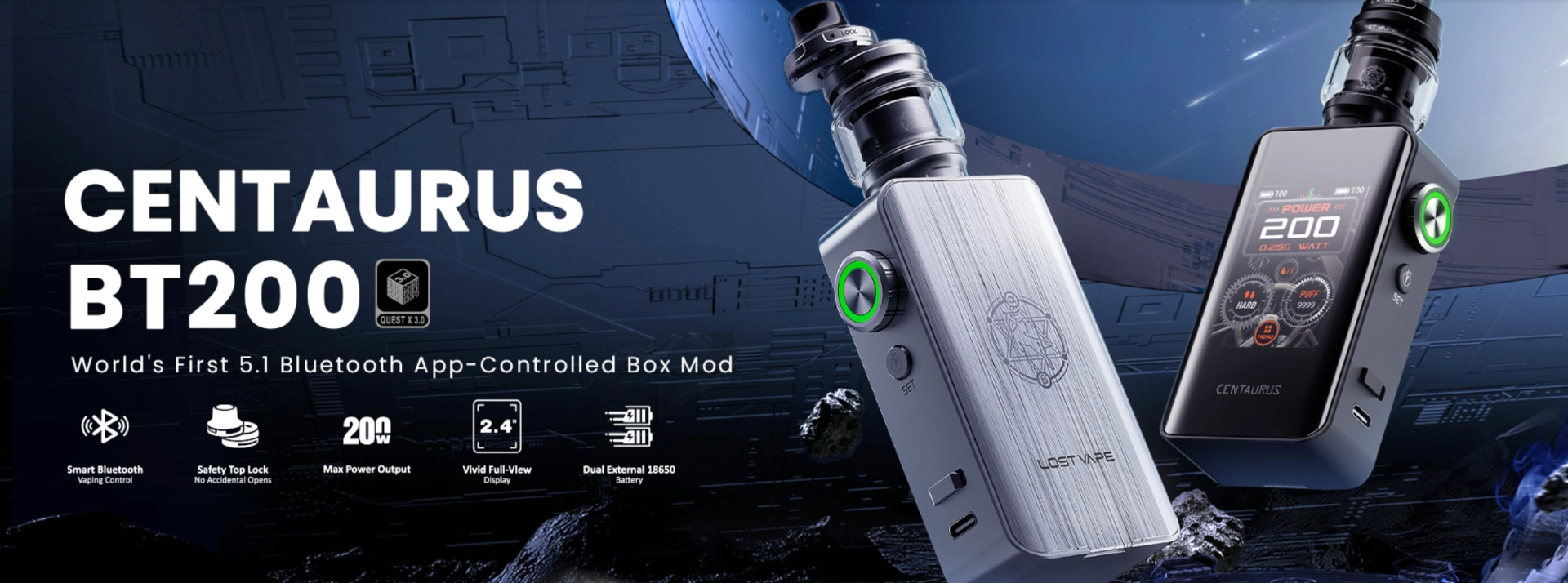LOST VAPE CENTAURUS BT200 MOD BANNER IRELAND