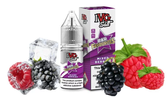 Mixed Berries IVG Bar favourites Nic salts Ireland