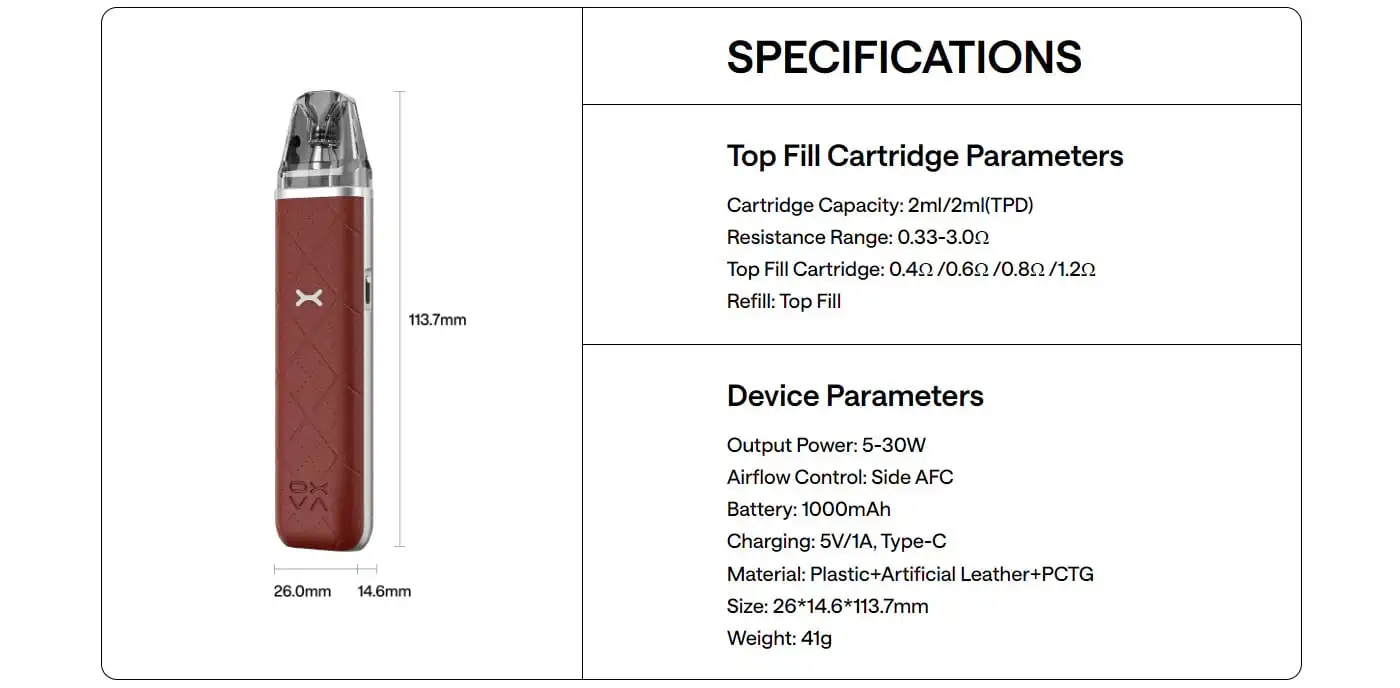 oxva-xlim-go-pod-vape-kit-spec