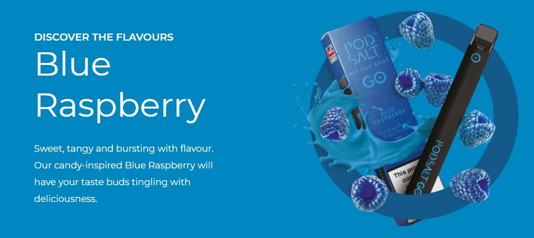 Pod salt Go Blue raspberry Disposable kit Ireland