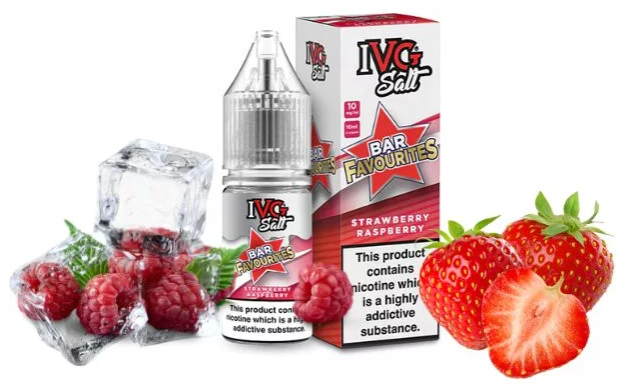 Strawberry Raspberry IVG salts bar favourites Ireland